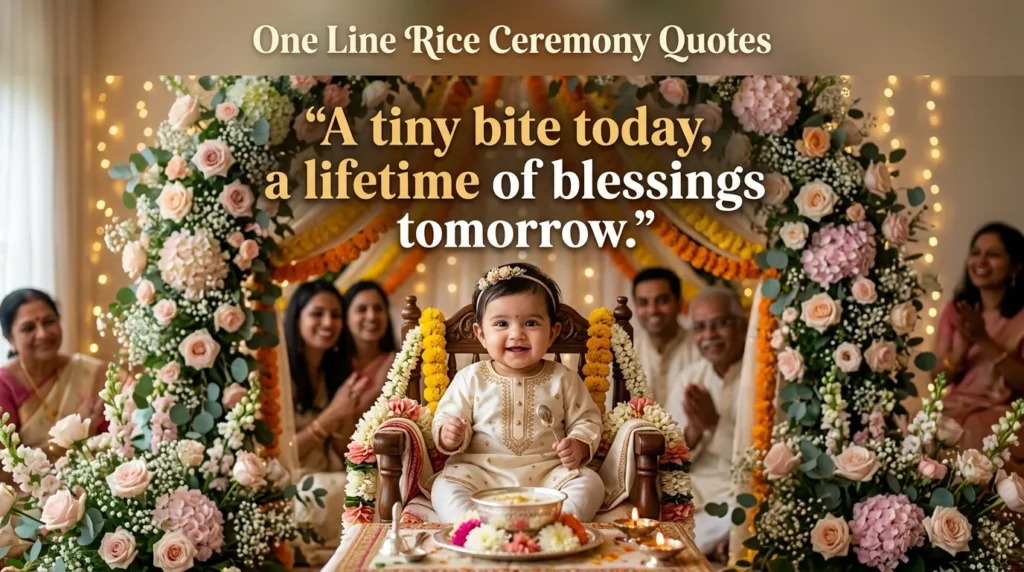 One Line Rice Ceremony Quotes