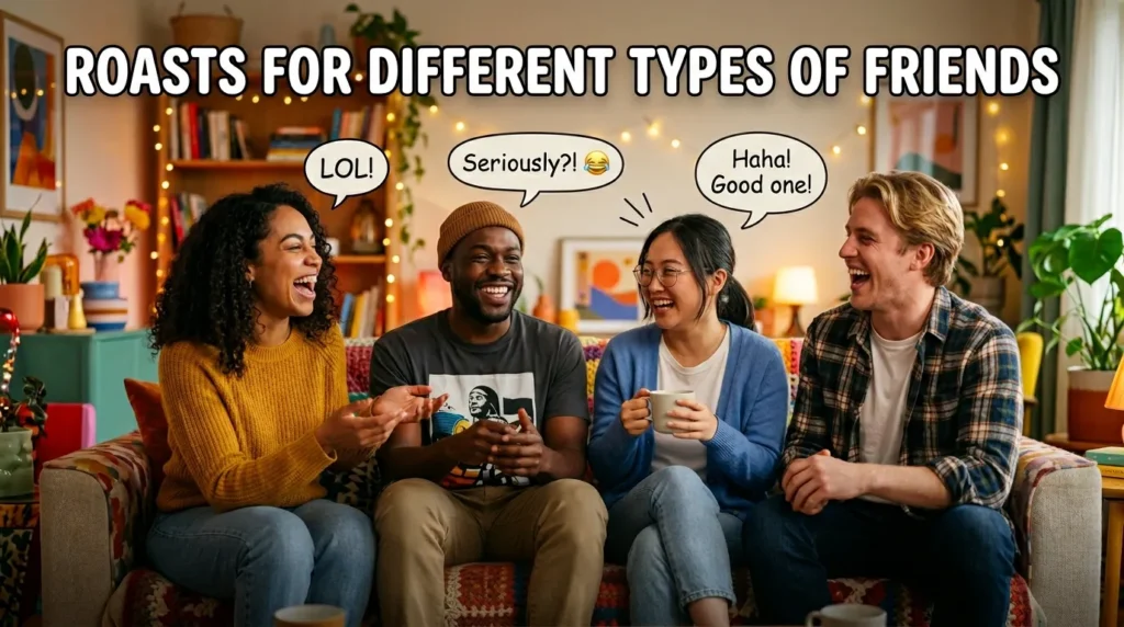 Roasts for Different Types of Friends