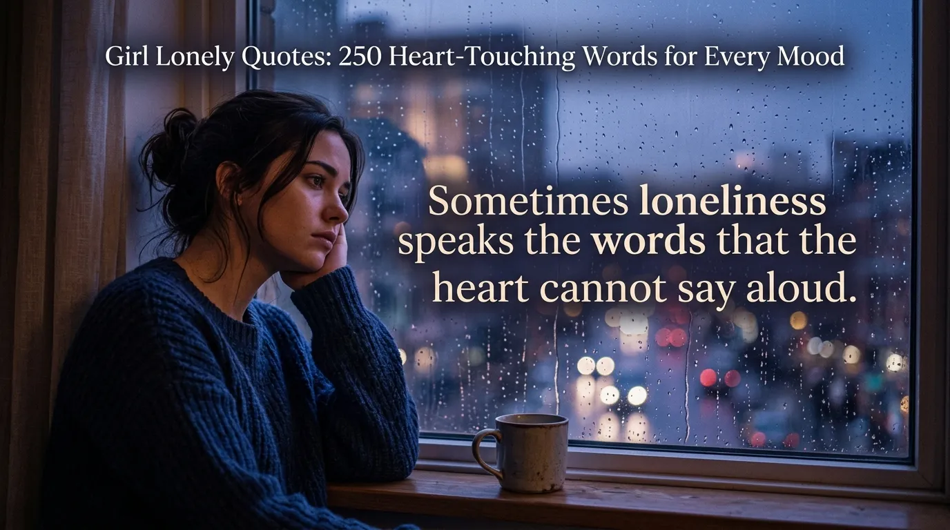 Girl Lonely Quotes: 250 Heart-Touching Words for Every Mood 