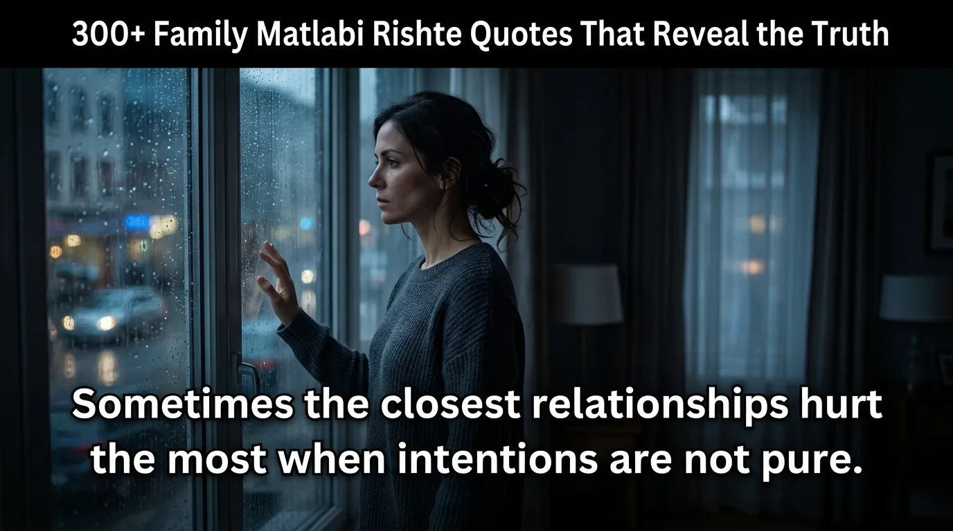 300+ Family Matlabi Rishte Quotes That Reveal the Truth 