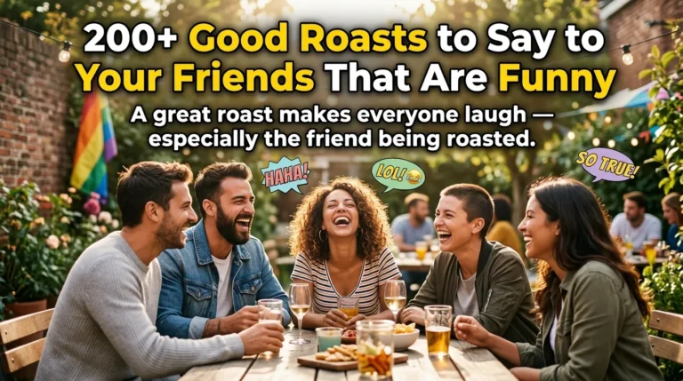 200+ Good Roasts to Say to Your Friends That Are Funny 
