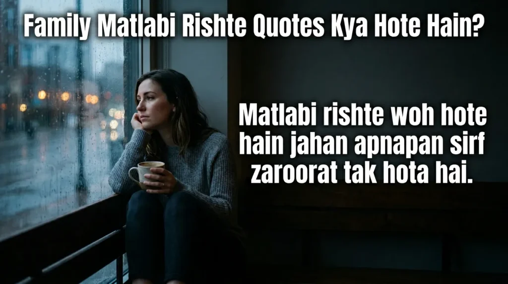 Family Matlabi Rishte Quotes Kya Hote Hain?
